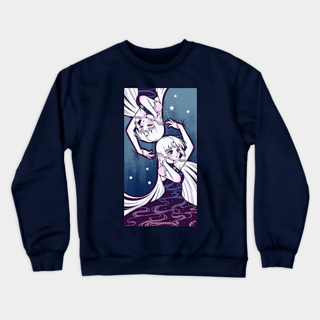 Butterfly, Connection, Anime, Girls, Digital Painting Crewneck Sweatshirt by Dream.Mori